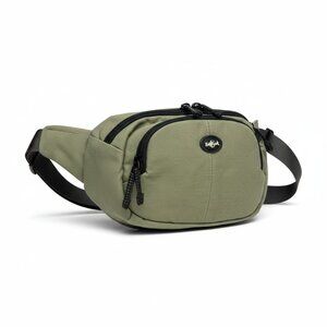 VINTAGE Y2K Eagle Creek Green Canvas Fanny Pack Belt Hip Bag Utility Gorpcore